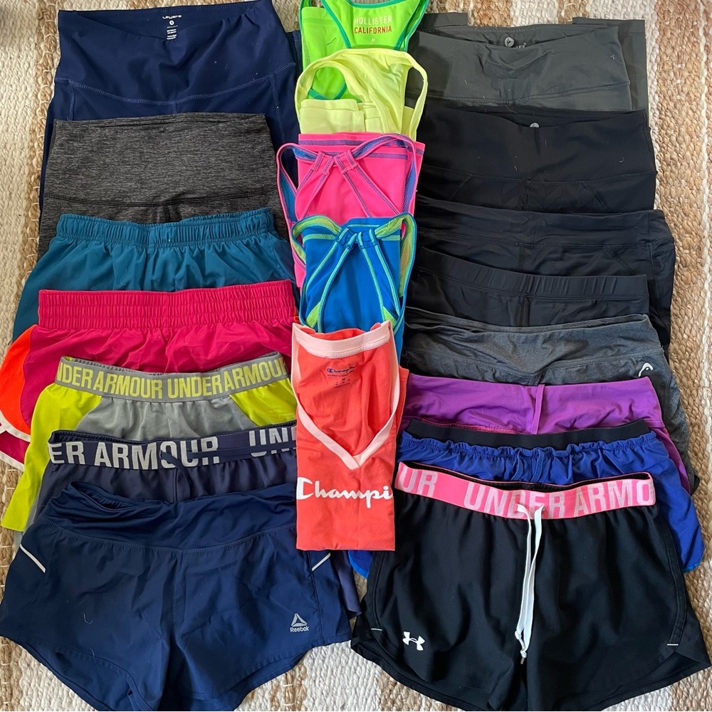 Athletic wares bundle of 20 items